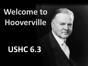 Welcome to Hooverville (USHC 6.3)