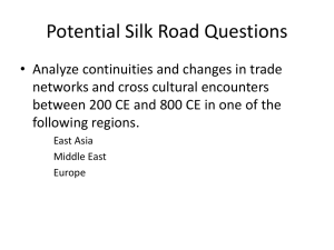 Potential Silk Road Questions