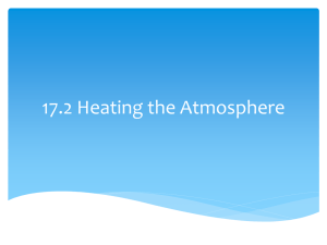 Atmospheric Heating & Temperature Controls Presentation