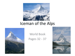 Iceman of the Alps Power Point - Mr. Corell`s Sixth Grade Class