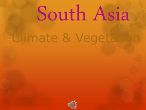 South Asia climates