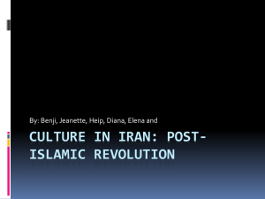 Iranian Culture Post-Islamic Revolution: Cuisine, Sports, Art