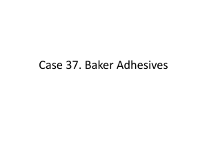 Case 37. Baker Adhesives