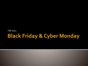 Black Friday & Cyber Monday