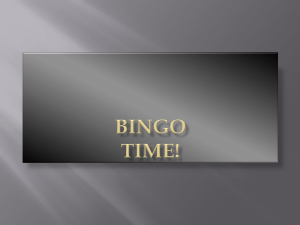 BINGO TIME!