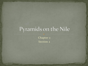 Pyramids on the Nile