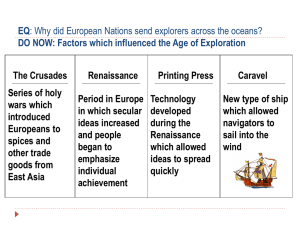 Age of Exploration: God, Gold, Glory - European History