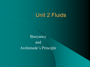 Buoyancy and Buoyant Forces