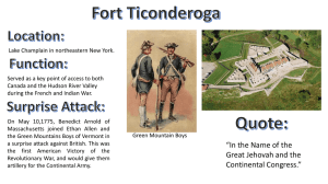 Fort Ticonderoga: History & Key Events