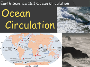 Earth Science 16.1 Ocean Circulation