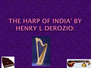 The Harp of India* by Henry L Derozio: