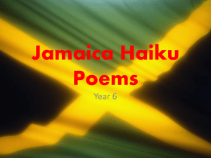 Jamaica Haiku Poems - Year 6