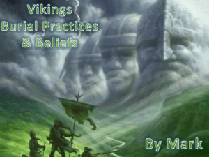 How did the Viking bury dead people?