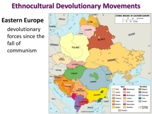 Ethnocultural Devolutionary Movements in Europe