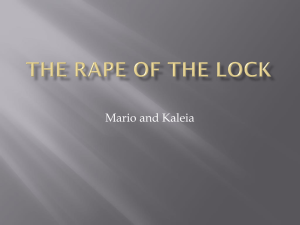 The Rape Of the Lock review
