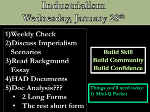 Imperialism Document Analysis Worksheet