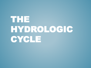 The Hydrologic Cycle