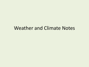 Weather and Climate Notes: Understanding Earth's Systems