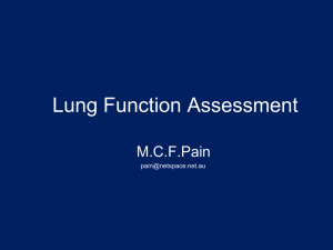 Lung Function Assessment