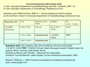 First Aid Fundamentals: BLS & Pediatric Life Support