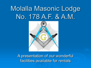 Molalla Masonic Lodge No. 178 A.F. & A.M.