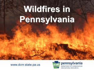 Pennsylvania wildfire PowerPoint