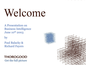 Business Intelligence