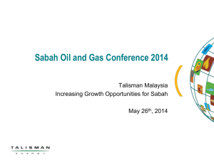 Talisman Malaysia: Sabah Oil & Gas Growth Strategy