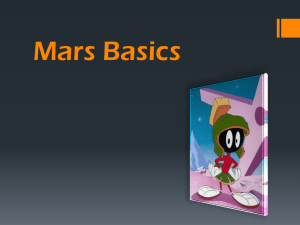 Mars Basics