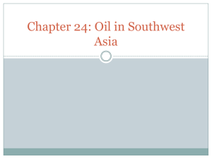 Oil in Southwest Asia: Geography & Economics