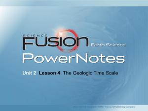 The Geologic Time Scale