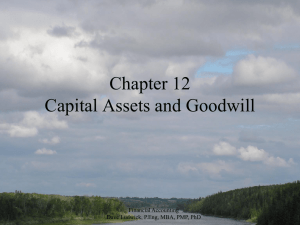 Financial Accounting Chapter 12 - Capital Assets and