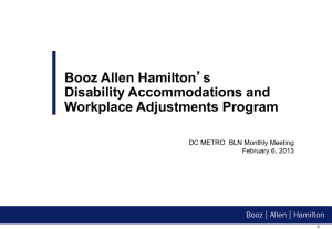 Booz Allen Hamilton`s Disability Accommodations and Workplace