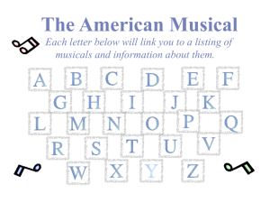 The American Musical - OutsideTheBox93.org