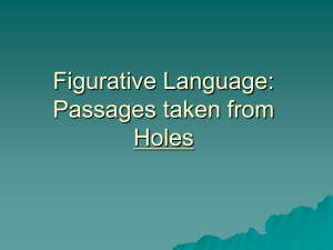 Figurative Language in "Holes" Presentation
