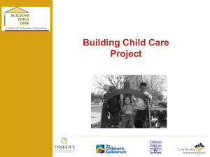 presentation - Building Child Care