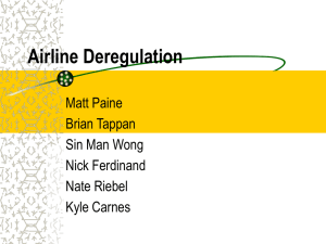 Airline Deregulation