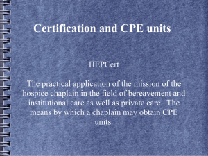 Hospice - HEPCert