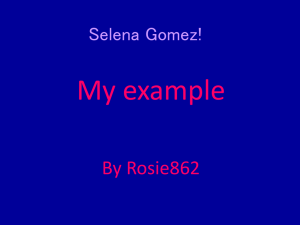 All About Selena!
