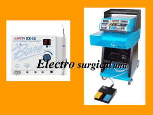 Electro surgical unit