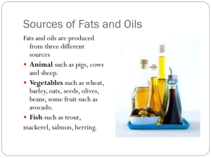 Fats and Oils: Sources, Types, and Functions
