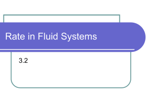 Rate in Fluid Systems