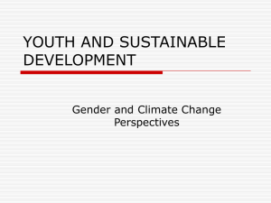 YOUTH AND SUSTAINABLE DEVELOPMENT
