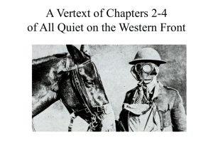 All Quiet on the Western Front: Chapters 2-4 Study Guide