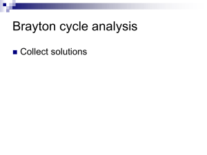 Thermodynamics I