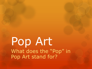 Pop Art: Warhol, Lichtenstein, Max - Project Ideas