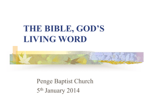 Slides - Penge Baptist Church