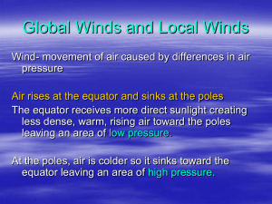 Global & Local Winds: Air Pressure, Coriolis Effect, Breezes