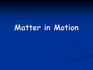 Matter in Motion: Physics Worksheet