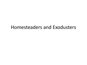 Homesteaders and Exodusters: Life on the Great Plains
